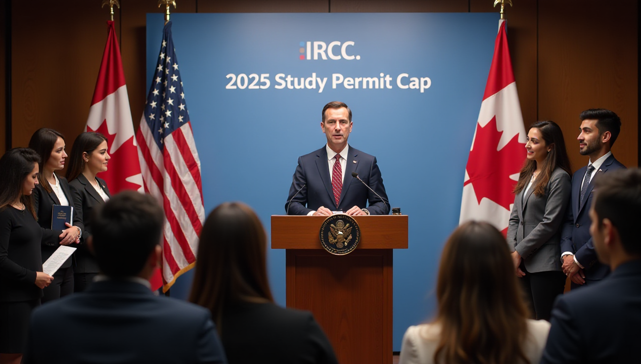 IRCC द्वारा 2025 के लिए नया स्टडी परमिट कैप घोषित, अंतरराष्ट्रीय छात्रों के लिए महत्वपूर्ण जानकारी।